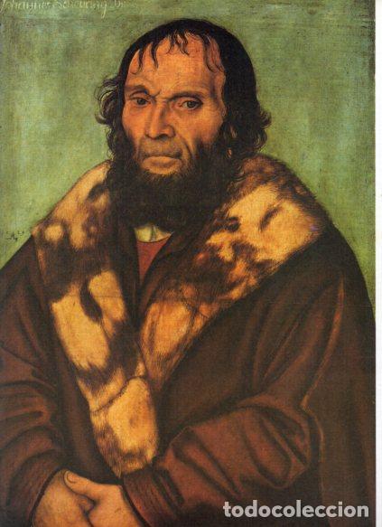 Libros: LAMINA V53221: Retrato de J. Scheyring por L. Cranach el Viejo