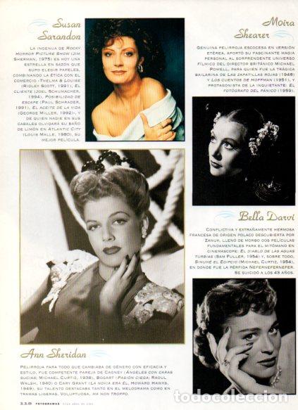 Livres: LAMINA V53599: Susan Sarandon, Anne Sheridan y Moira Shearer - Maruja Torres