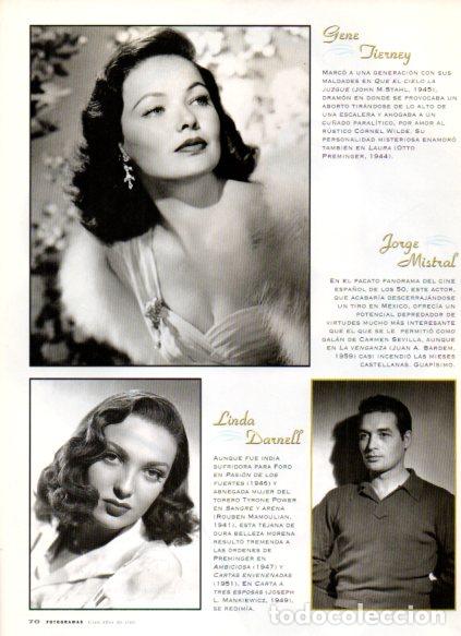 Livres: LAMINA V53610: Gene Tierney, Jorge Mistras y Linda Darnell - Maruja Torres
