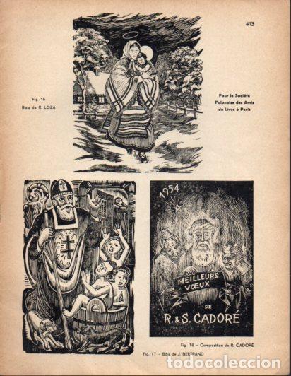 B&uuml;cher: LAMINA V53306: Ex libris. Bois de R. Loza, R. Cadore et J. Bertrand