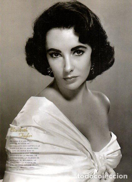 Libros: LAMINA V53613: Elisabeth Taylor en trasera Lana Turner - Maruja Torres