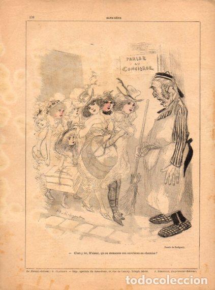 Libri di seconda mano: LAMINA V53316: Sans Gene revista. Dessinde Radiguet