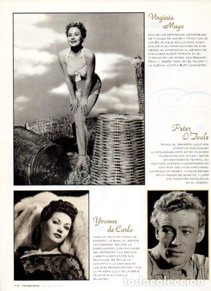Libros: LAMINA V53640: Virginia Mayo, Peter O'Toole e Ivonne de Carlo - Maruja Torres