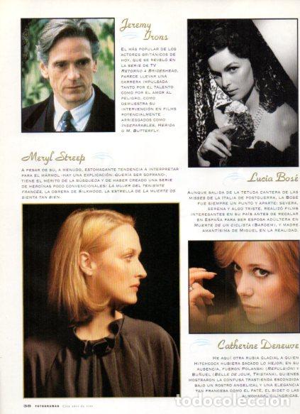B&uuml;cher: LAMINA V53650: Jeremy Irons, Meryl Streep, Lucia Bose en trasera O. de Havilland - Maruja Torres