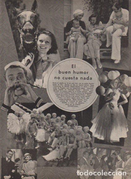 Libri di seconda mano: LAMINA V53391: Heather Angel, James Cagney, Joan Blondell y Larry Ceballos con sus coristas