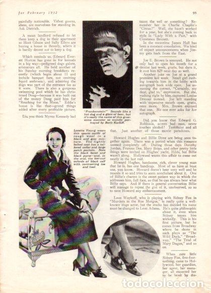 Libri di seconda mano: LAMINA V53357: Loretta Young and Boris Karloff