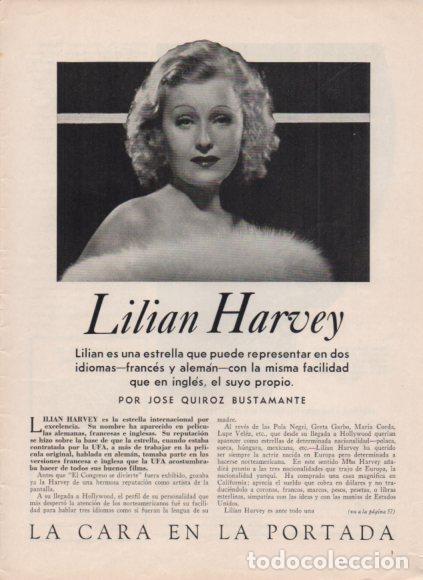 Libri di seconda mano: LAMINA V53387: Lilian Harvey