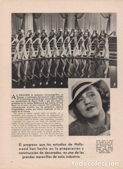 Libri di seconda mano: LAMINA V53392: Brigitte Helm y coristas de la revista Broadway Thru a Keyhole