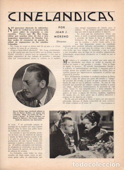 Livros em segunda m&atilde;o: LAMINA V53417: Edward G. Robinson y Kay Francis en I Loved a Woman y Warren William