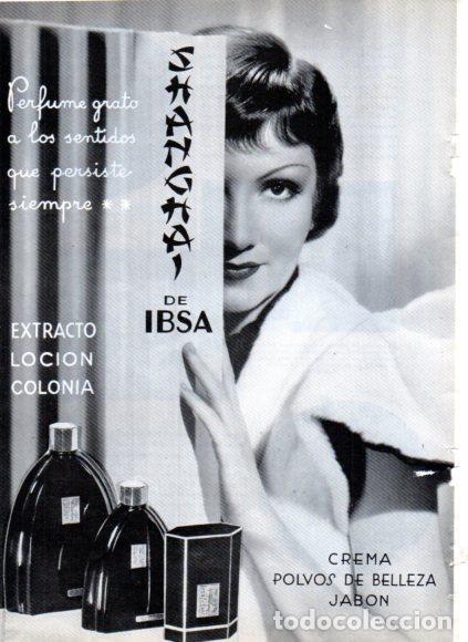Libri di seconda mano: LAMINA V53461: Publicidad Shangai de Ibsa, perfume, crema, polvos de belleza
