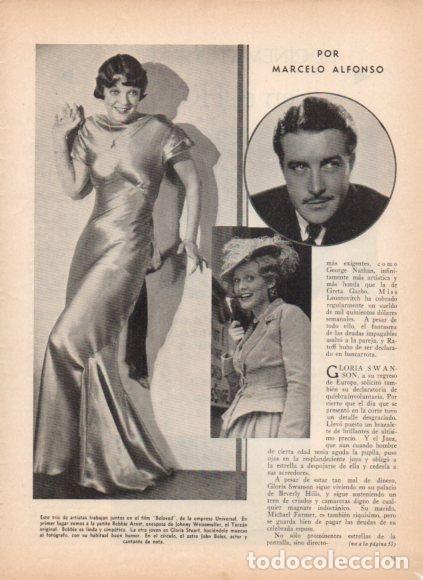 Libri di seconda mano: LAMINA V53432: Bobbie Arnst, Gloria Stuart y John Boles
