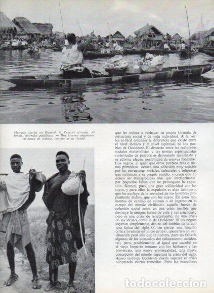Livros em segunda m&atilde;o: LAMINA V53738: Mercado fluvial en Ganevil y jovenes de Angola