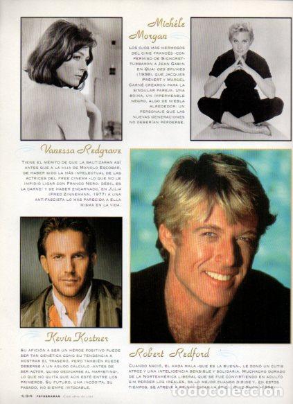 Libros: LAMINA V53591: Robert Redford, Kevin Kostner, Vanessa Redgrave en trasera James Stewart - Maruja Tor