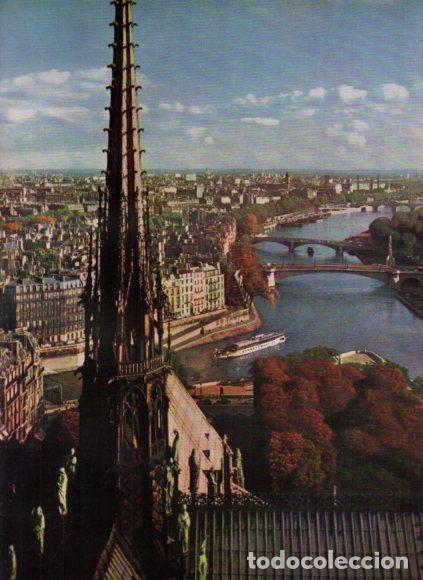 B&uuml;cher: LAMINA V53808: Vista del rio Sena desde lo alto de Notre Dame, Paris