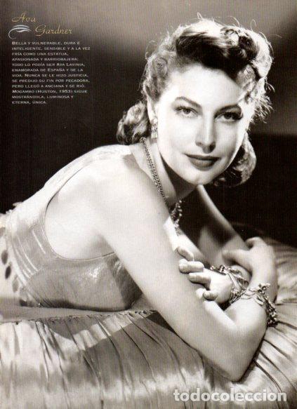 Livros em segunda m&atilde;o: LAMINA V53621: Ava Gardner en trasera Lauren Bacall - Maruja Torres