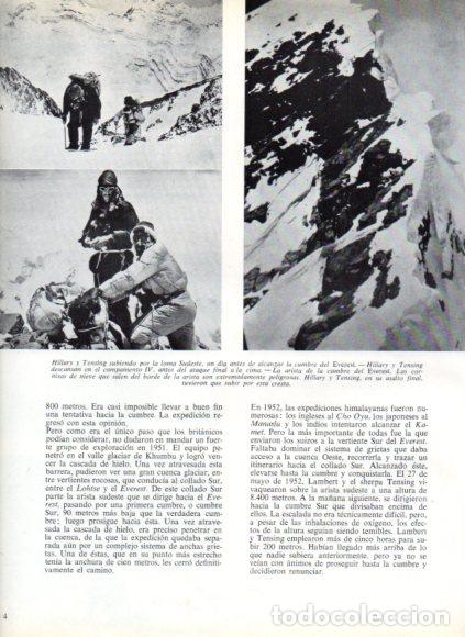 Livros em segunda m&atilde;o: LAMINA V53831: Hillary y Tensing subiendo loma sudeste del Everest
