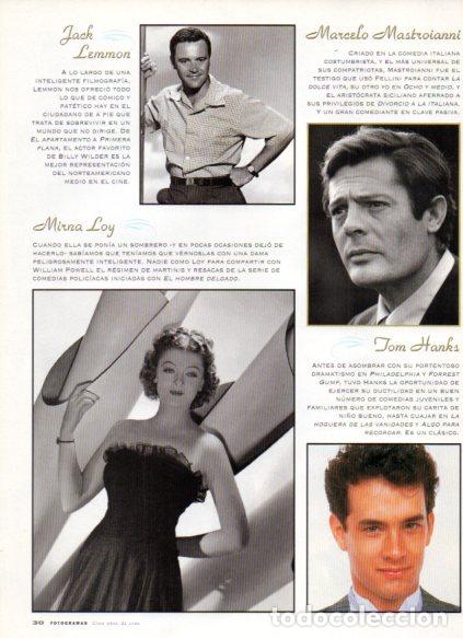 Livros em segunda m&atilde;o: LAMINA V53646: Jack Lemon, M. Mastroianni, Mirna Loy y T. Hanks en trasera T. Curtis - Maruja Torres