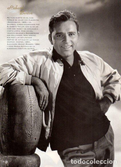 Libri di seconda mano: LAMINA V53627: Richard Burton en trasera Paco Rabal - Maruja Torres