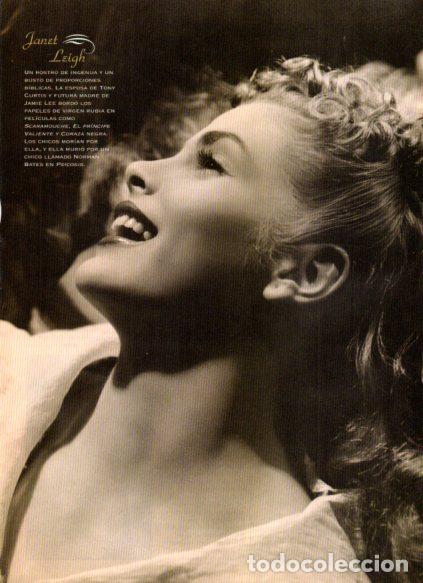Libros: LAMINA V53642: Janet Leigh en trasera Charlton Heston, Piper Laurie - Maruja Torres