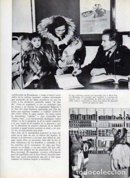 Libri di seconda mano: LAMINA V53750: Esquimales con un policia del Canada