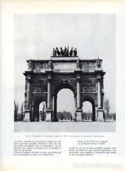 Libros: LAMINA V53804: Arco del Triunfo de Carrousel, Paris