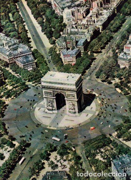 books: LAMINA V53819: Vista aerea Place de l'Etoile o Plaza Charles de Gaulle, Paris