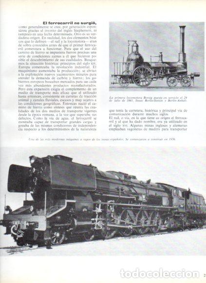 books: LAMINA V53844: Maquina a vapor de un tren espa&ntilde;ol