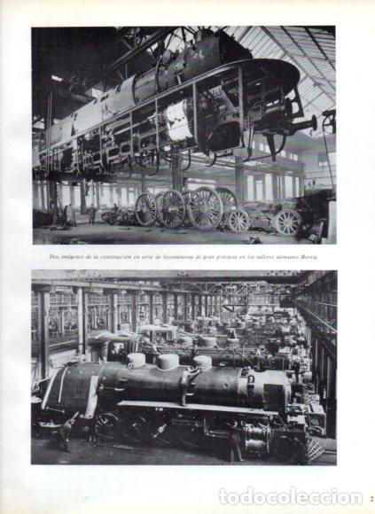 books: LAMINA V53849: Construccion en serie de locomotoras en talleres Borsig en Alemania