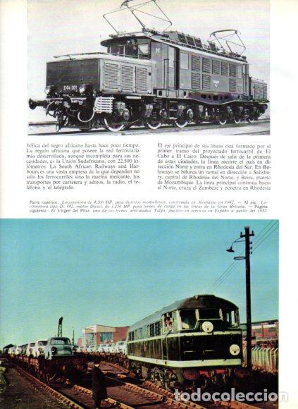 books: LAMINA V53855: Locomotoras 4.200 HP construida en 1942 y tipo D. 442 Diesel