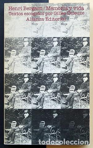 Libros: Memoria y vida - Henri Bergson
