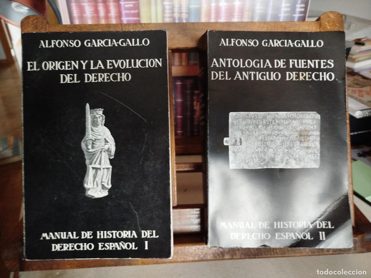 Libros: Manual de historia del derecho espa&ntilde;ol (2 Vol.) - Garc&iacute;a-Gallo, Alfonso (1911-1992)