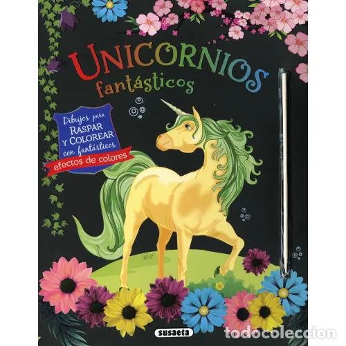 Libri di seconda mano: UNICORNIOS FANT&Aacute;STICOS DIBUJOS PARA RASPAR Y COLOREAR - AAVV