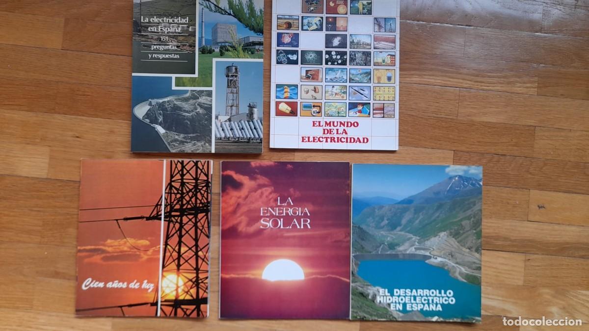 Libros: 5 libros de UNESA -a&ntilde;os 80- sobre electricidad y energ&iacute;as.