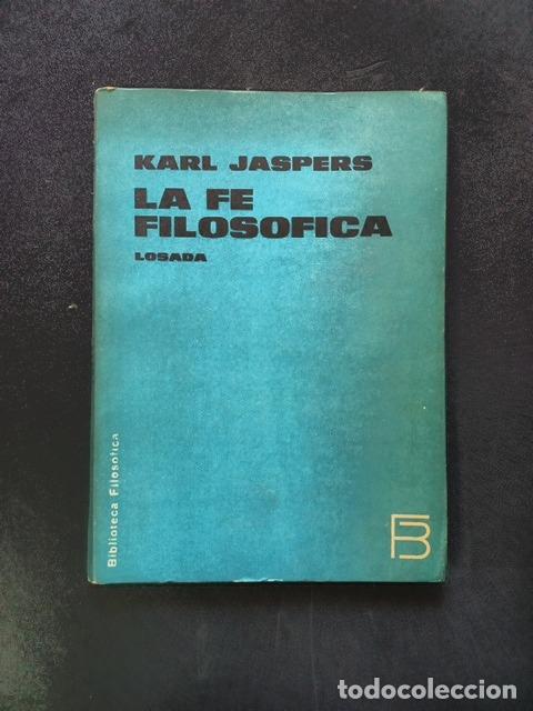 Libros: Karl Jaspers - La fe filosofica