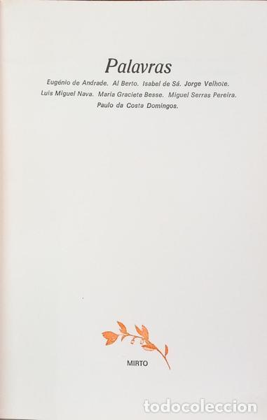 Libros: ANDRADE. (Eug&eacute;nio de) et al. - PALAVRAS. [1.&ordf; EDI&Ccedil;&Atilde;O] - Foto 2
