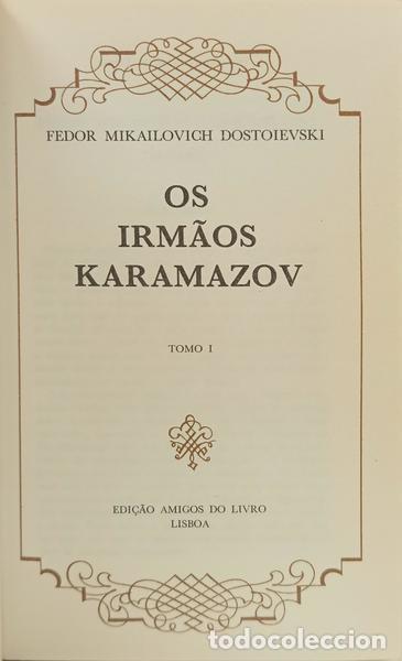 Livres: DOSTOI&Eacute;VSKI. (Fi&oacute;dor Mikhailovitch) - OS IRM&Atilde;OS KARAMAZOV. [3 VOLS.]