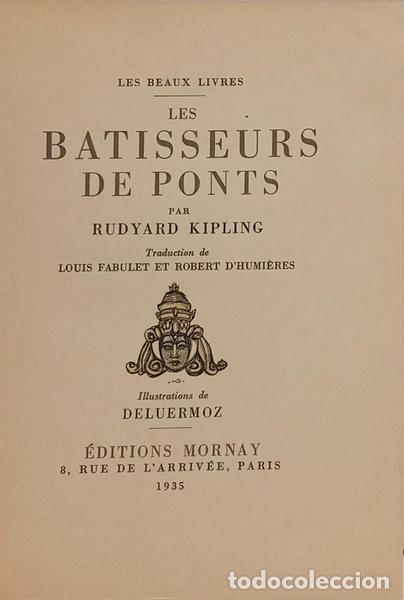 Libros: KIPLING. (Rudyard) - LES BATISSEURS DE PONTS. - Foto 2
