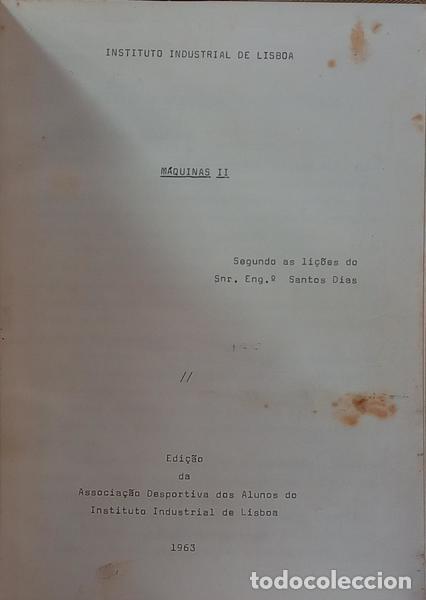 B&uuml;cher: SANTOS DIAS. - M&Aacute;QUINAS II.