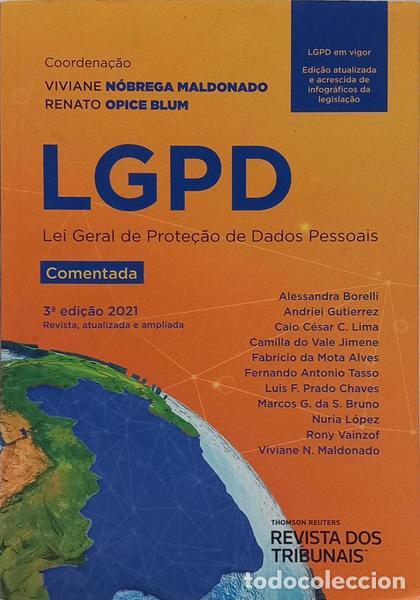 B&uuml;cher: N&Oacute;BREGA MALDONADO. (Viviane) e Renato Opice Blum. - LGPD, LEI GERAL DE PROTE&Ccedil;&Atilde;O DE DADOS PESSOAIS. [