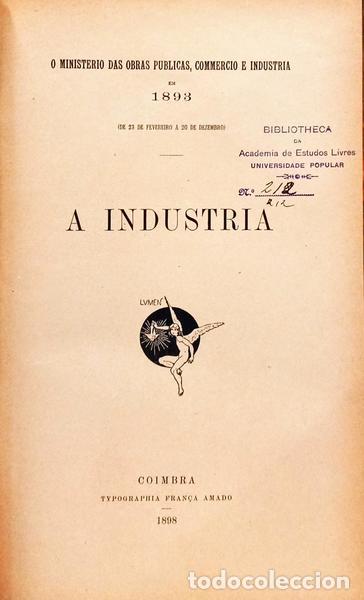 Livros em segunda m&atilde;o: MACHADO. (Bernardino) - A INDUSTRIA.