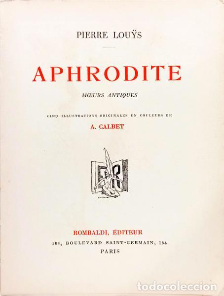 Libros: LOUYS. (Pierre) - APHRODITE. - Foto 2