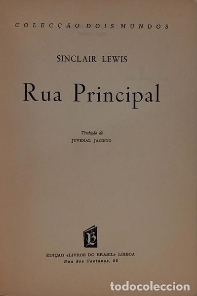 Libros: LEWIS. (Sinclair) - RUA PRINCIPAL. - Foto 2