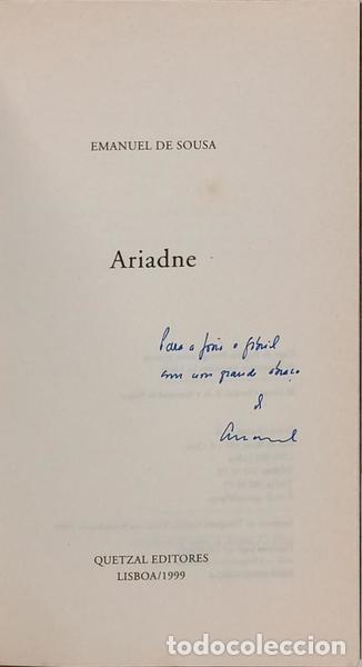 Libros: SOUSA. (Emanuel de) - ARIADNE. - Foto 2