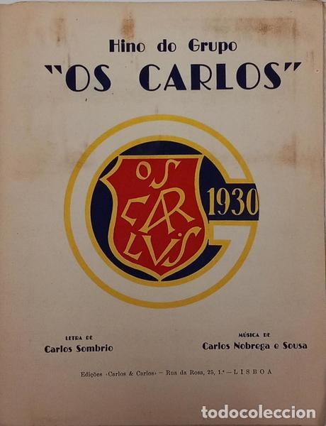 Libros: SOMBRIO. (Carlos) e Carlos Nobrega e Sousa. - HINO DO GRUPO, OS CARLOS.