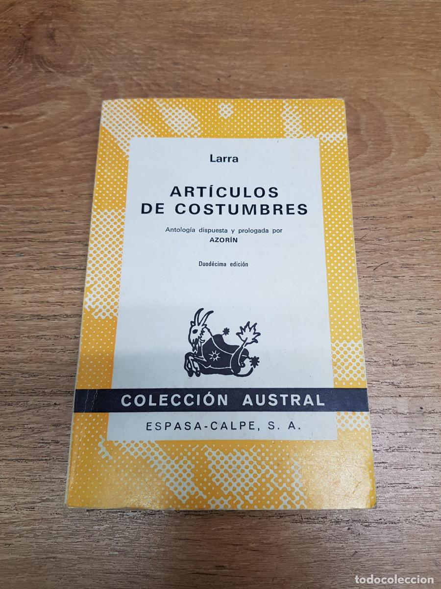 Libros: ARTICULOS DE COSTUMBRES-LARRA