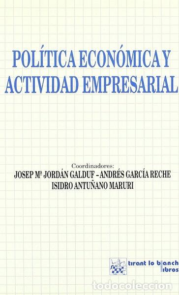 Libros: Pol&iacute;tica econ&oacute;mica y actividad empresarial- 9788480029223