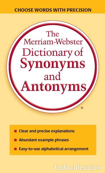 Livres: The Merriam-Webster Dictionary of Synonyms and Antonyms- 9780877799061