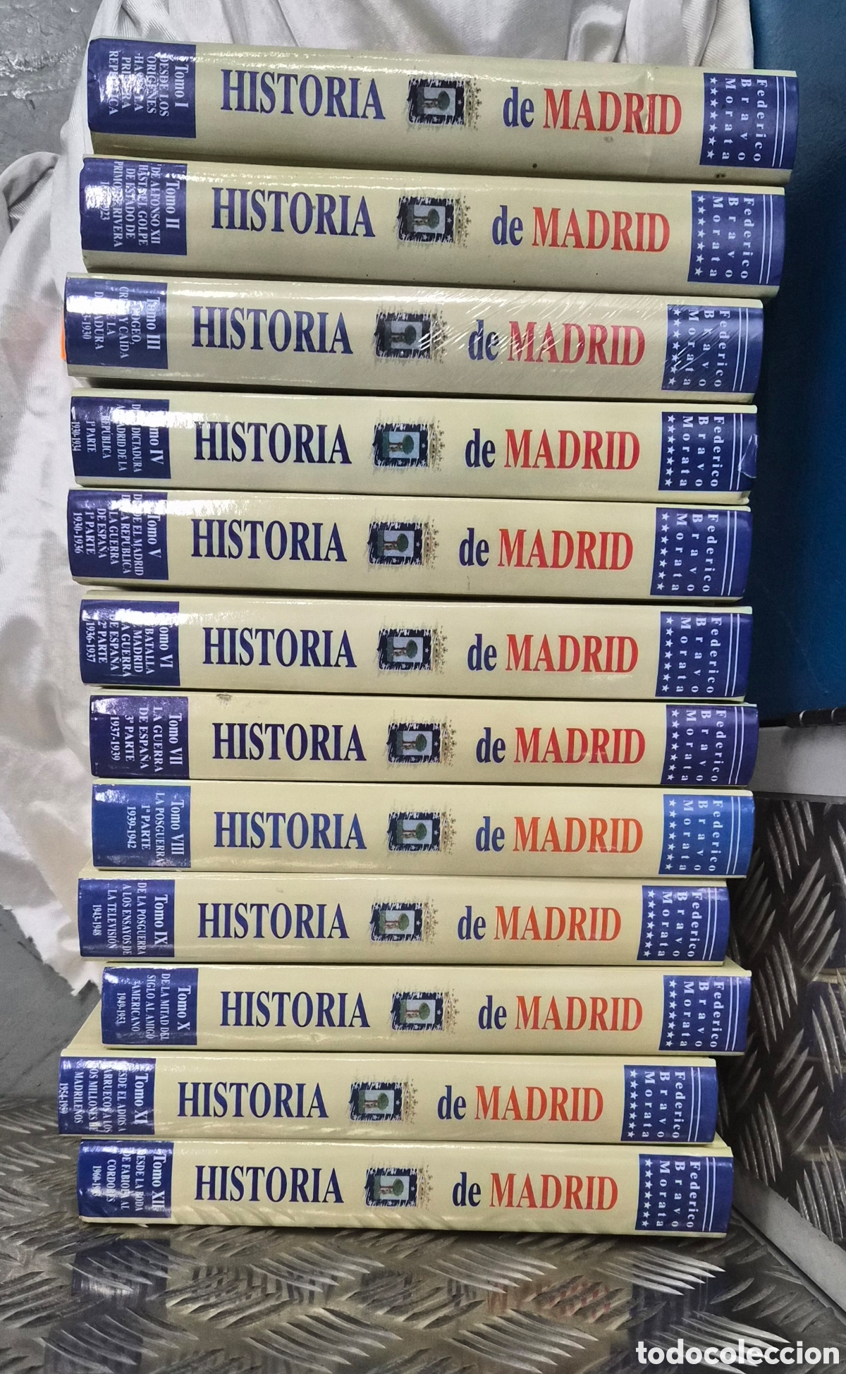 Libros: Historia de Madrid, 12 vol&uacute;menes y 4 anexos, de Federico Bravo Morata.