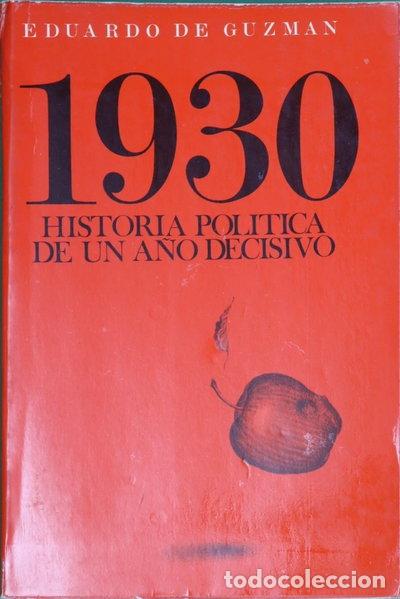 books: 1930, Historia pol&iacute;tica de un a&ntilde;o decisivo- 9788472730533