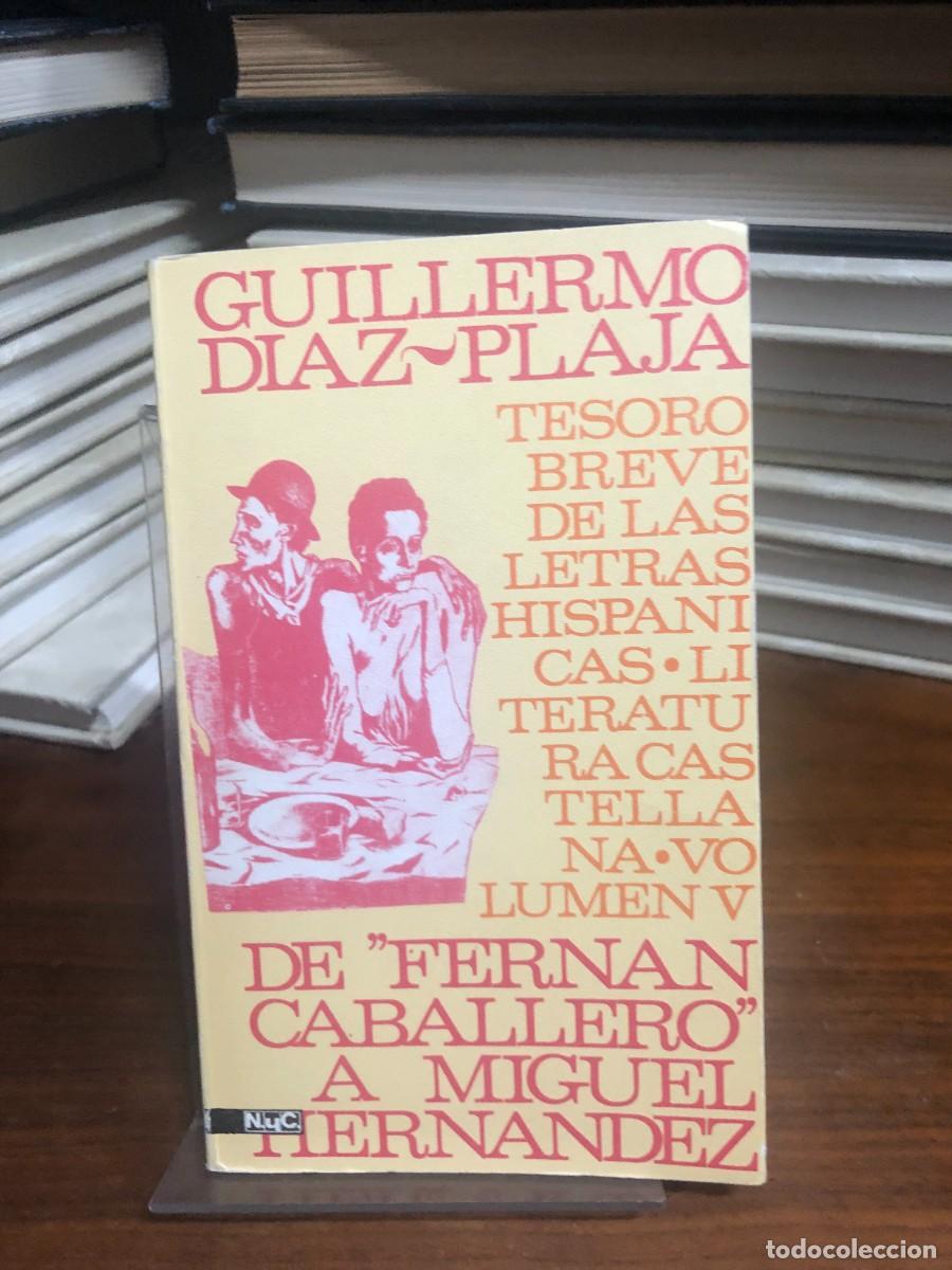 Libros: Tesoro breve de las letras hisp&aacute;nicas: Literatura castellana Vol. V Guillermo D&iacute;az-Plaja